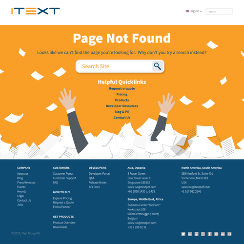 Humorous design with the title 'Whimsical 404 Page Not Found Website Page'
