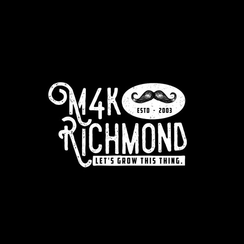 Masculine logo with the title 'M4k logo'