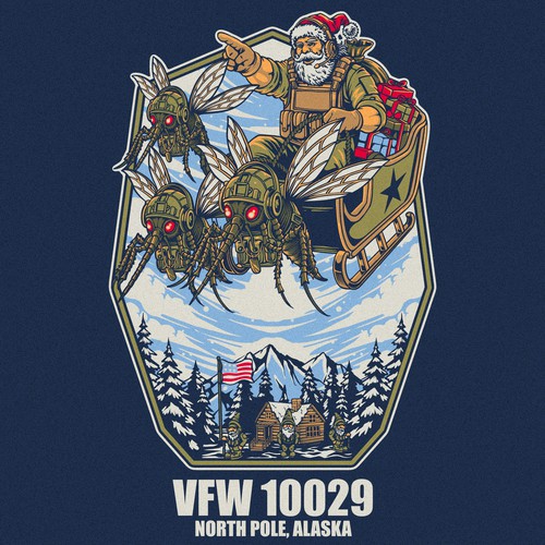Technology t-shirt with the title 'Santa tactically '