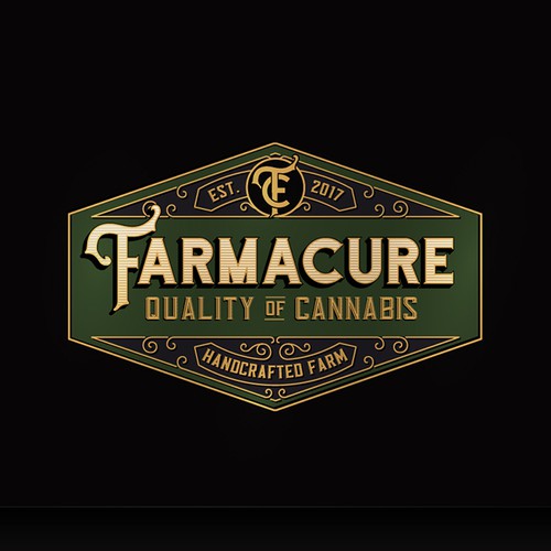 Vintage packaging with the title 'FarmaCure Packaging'