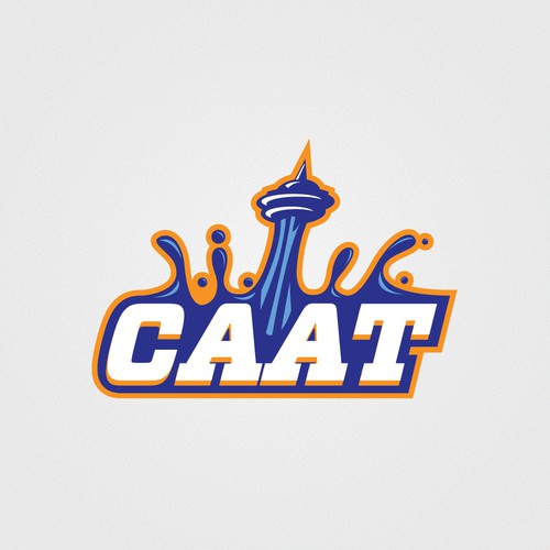 Seattle design with the title 'Seattle Swimming Club Logo'