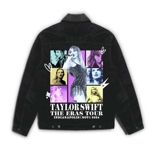 Jacket design with the title 'Jacket For Taylor Swift Merchandise'