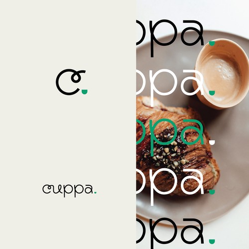 Flexible design with the title 'logotype for coffee shop brand'