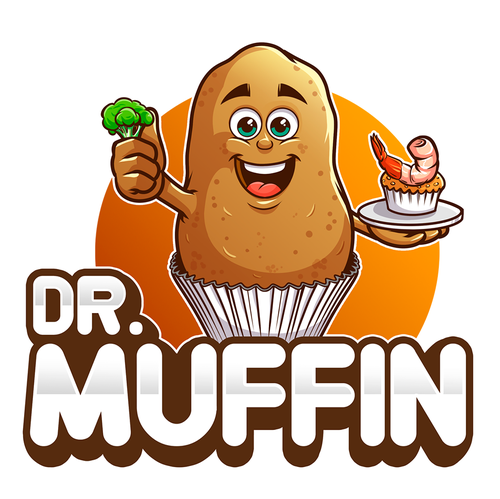 Doctor logo with the title 'logo created for Dr. Muffin'
