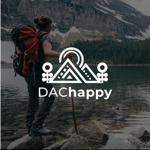 Blue and green logo with the title 'Classic, Unique Logo for Adventure Company'