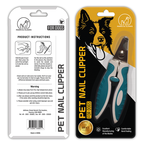 Nail design with the title 'Pet Nail Clipper'