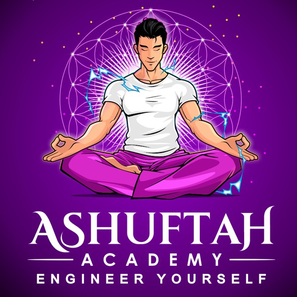 Academy design with the title 'Ashuftah Academy'