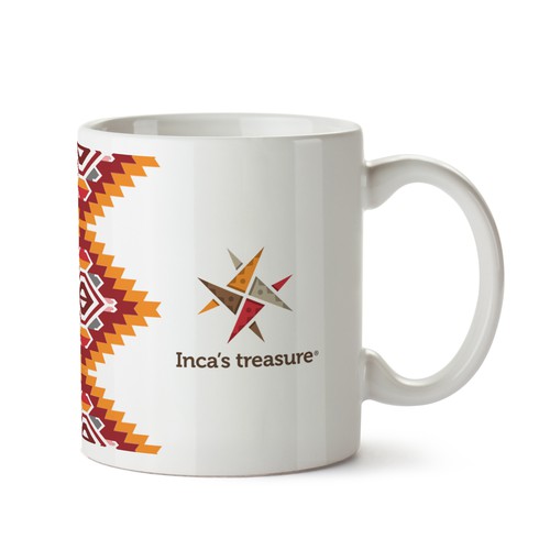 Ceramic design with the title 'mug design for Inca treasure'
