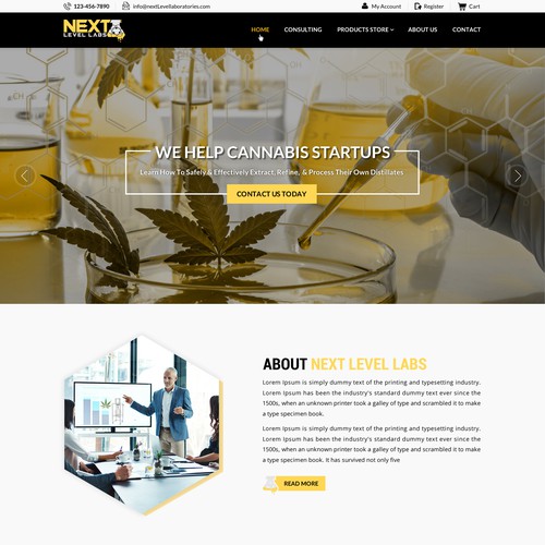 HTML5 design with the title 'Most Luring Consulting and Sales website'