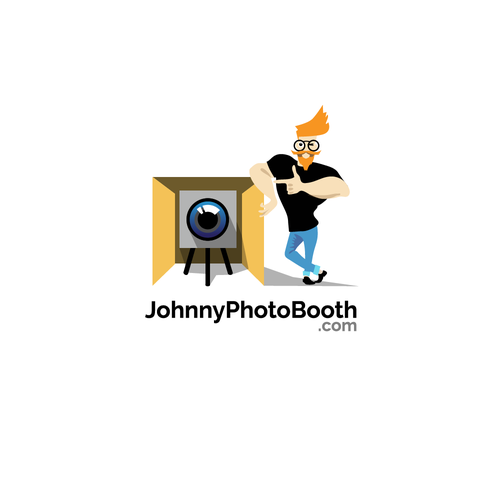 Booth design with the title 'Logo for a fun and professional photo booth.'
