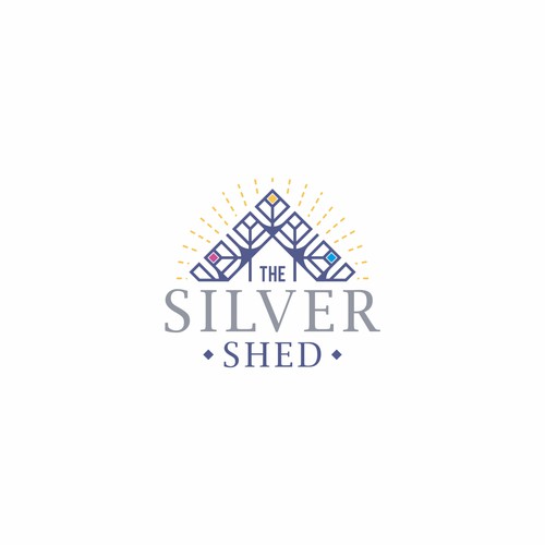 Mandala design with the title 'An Eye Catching Logo for The Silver Shed!'