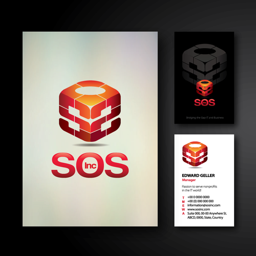 IT logo with the title 'Bold logo concept for IT company'