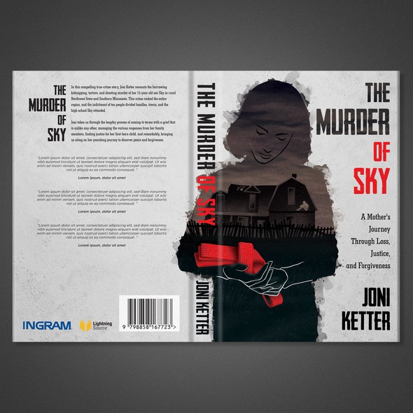 Thriller book cover with the title 'Book Cover Illustration and Design'