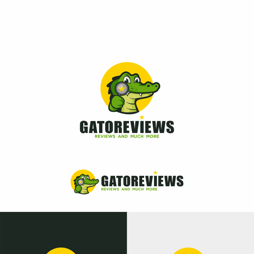 Crocodile logo with the title 'gator reviews'