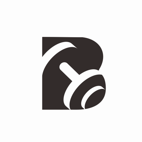 Letter B Minimalist Flower Logo