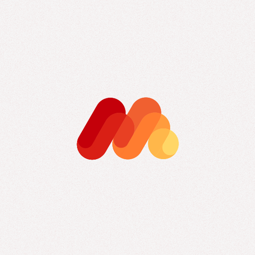 M design with the title 'logo letter'