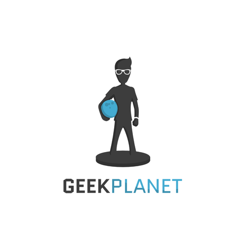 Geeky design with the title 'Logo concept for "Geek Planet"'