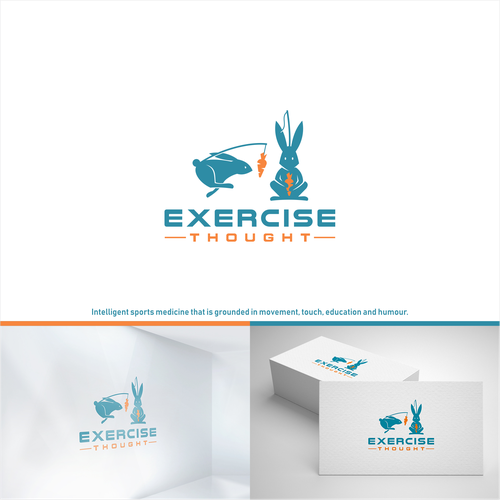 Rabbit logo with the title 'Logo for Exercise Thought'