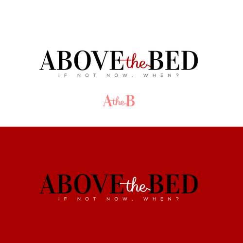 Bed design with the title 'Classic logo for a boudoir photography company'