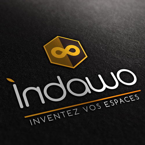 3D infinity logo with the title 'brand indawo '