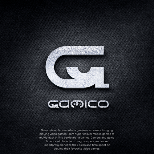 G brand with the title 'Logo concept for GAMICO'