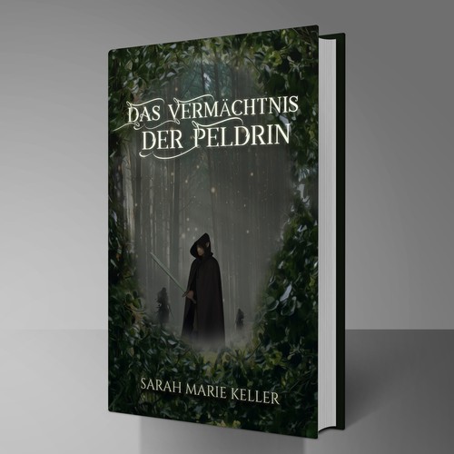 German book cover with the title 'Fantasy Book Cover'