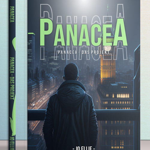 Sports book cover with the title 'Panacea book cover'