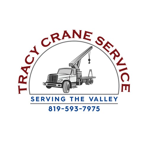 Forklift logo with the title 'Bold Logo for Crane Service'