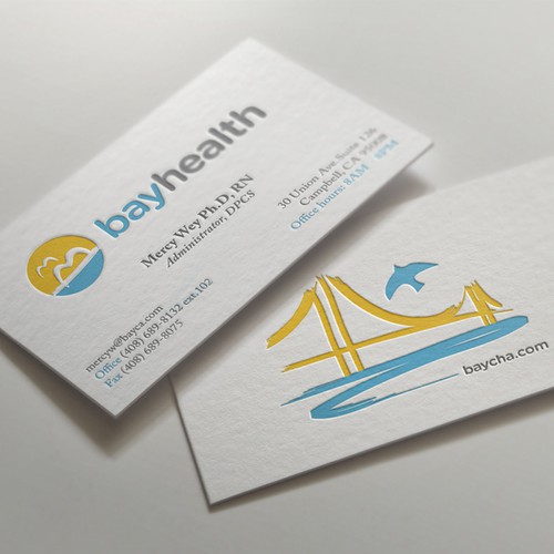 Brand with the title 'Bayhealth Inc. Logo design'