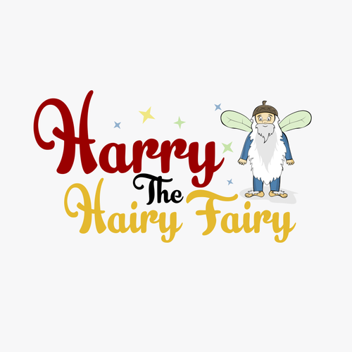 Elf logo with the title 'Harry the hairy fairy'
