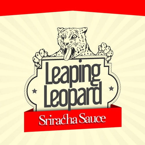 Leopard design with the title 'Label contest entry design'