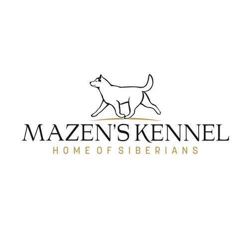 Kennel design with the title 'Siberian husky'