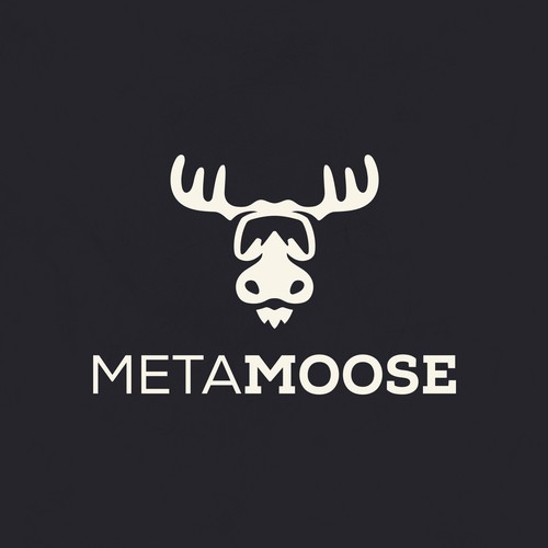 Moose logo with the title 'Logo design contest entry'
