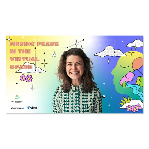 Nature artwork with the title 'Mental Health Campain'