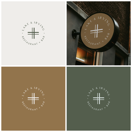 Lunch logo with the title 'Lake & Irving'