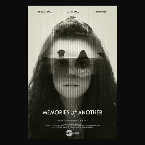 Movie poster illustration with the title '"Memories of Another" Film Poster | Option 2'