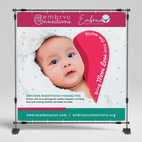 Backdrop design with the title 'Booth Backdrop for expo'