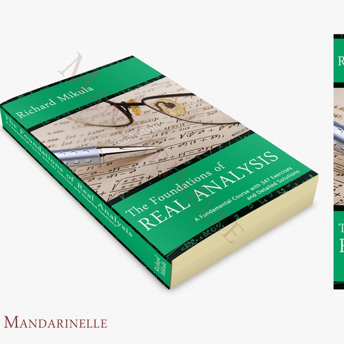 Mathematics design with the title 'The Foundations of Real Analysis - college math book'