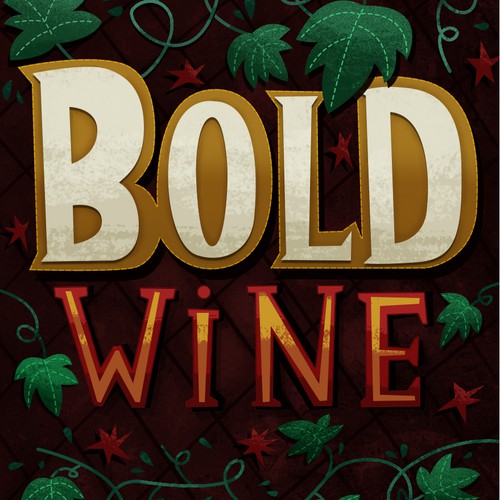 Print label with the title 'Wine label design'