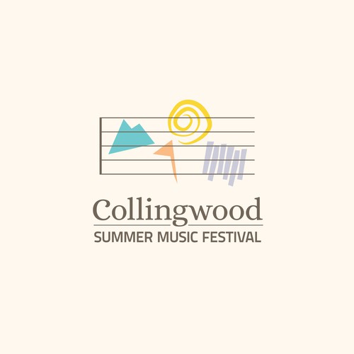 Canadian brand with the title 'Classic Music Festival logo for Collingwood town in Canada'