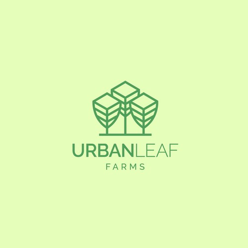 Urban design with the title 'Creative logo for Urban Leaf.'