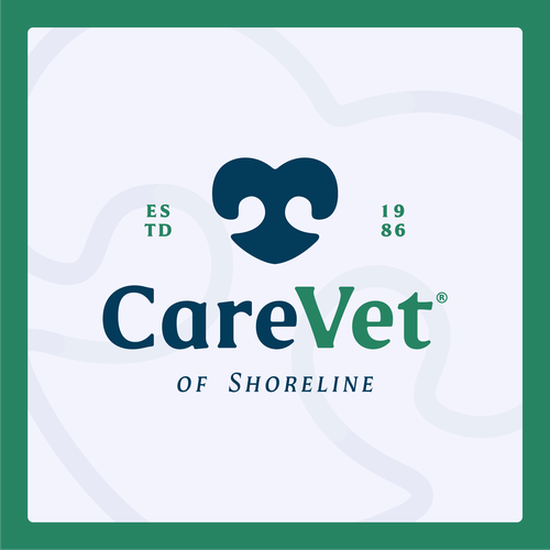 Calm logo with the title 'CareVet Clinic'
