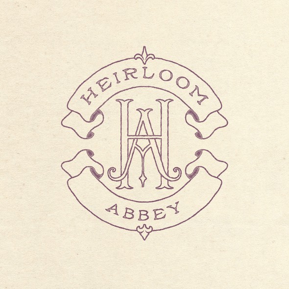 Stamp design with the title 'Logo for Antique Jewelry Brand'