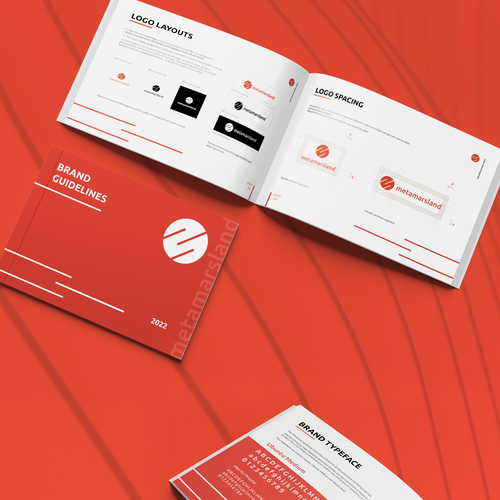 Cryptocurrency design with the title 'Logo & Brand guide'