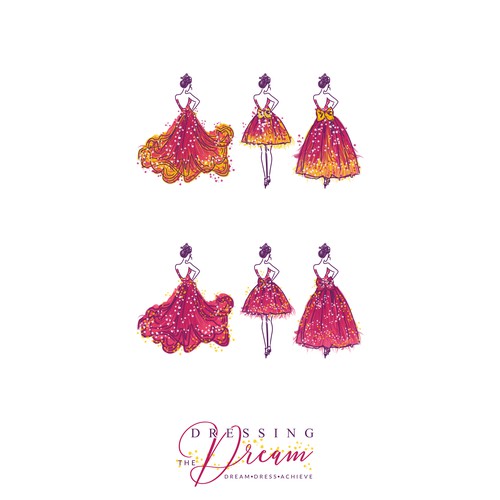 Dress design with the title 'Women Dress'