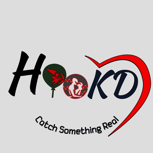 Attractive logo with the title 'Hookd'