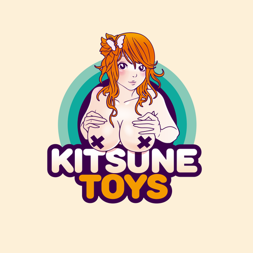 Anime logo with the title 'Kitsune toys'