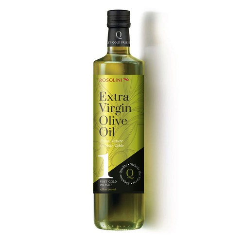 Oil label with the title 'olive oil quality label'