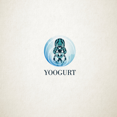 Yoga brand with the title 'Yoogurt Logo Design'