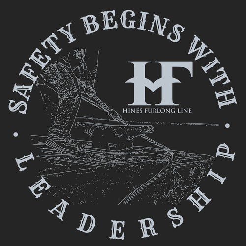 Graphic t-shirt with the title 'Barge Company Crewmember Shirts'